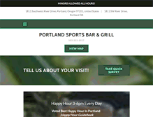Tablet Screenshot of portlandsportsbarandgrill.com